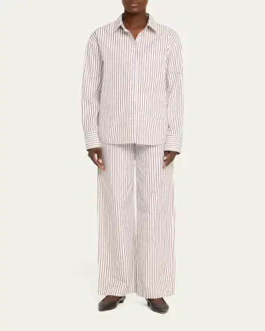 Loulou de Saison Maud Oversized Striped Shirt | Thumbnail 2 Loulou de Saison Maud Oversized Striped Shirt | Thumbnail 2