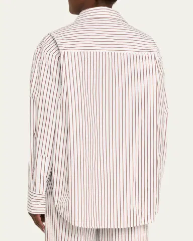 Loulou de Saison Maud Oversized Striped Shirt | Thumbnail 3 Loulou de Saison Maud Oversized Striped Shirt | Thumbnail 3