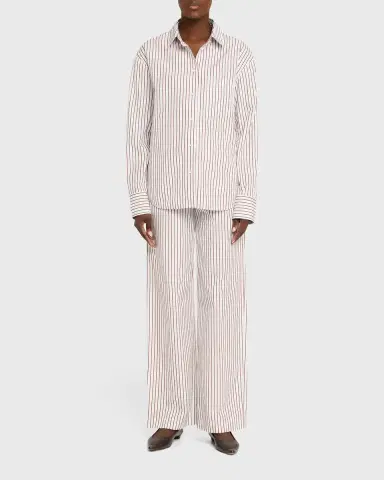 Loulou de Saison Maud Oversized Striped Shirt | Thumbnail 6 Loulou de Saison Maud Oversized Striped Shirt | Thumbnail 6