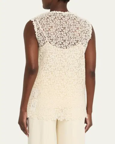 Kiton Cotton Macrame Tank Top | Thumbnail 3