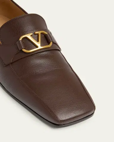Valentino Garavani Men's Vlogo Signature Leather Loafers | Thumbnail 5 Valentino Garavani Men's Vlogo Signature Leather Loafers | Thumbnail 5