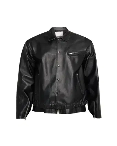 SACAI Shiny Leather Jacket | Thumbnail 1