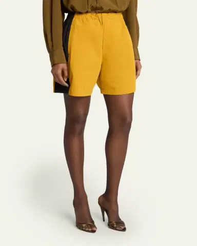 Saint Laurent Side-Stripe Cotton Pull-On Shorts | Thumbnail 4 Saint Laurent Side-Stripe Cotton Pull-On Shorts | Thumbnail 4