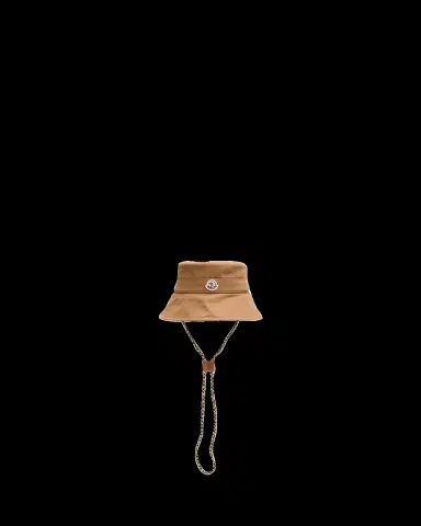 Moncler Cotton Gabardine Logo Bucket Hat | Thumbnail 2