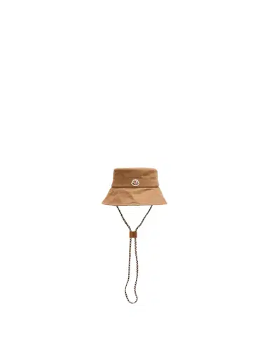Moncler Cotton Gabardine Logo Bucket Hat | Thumbnail 1
