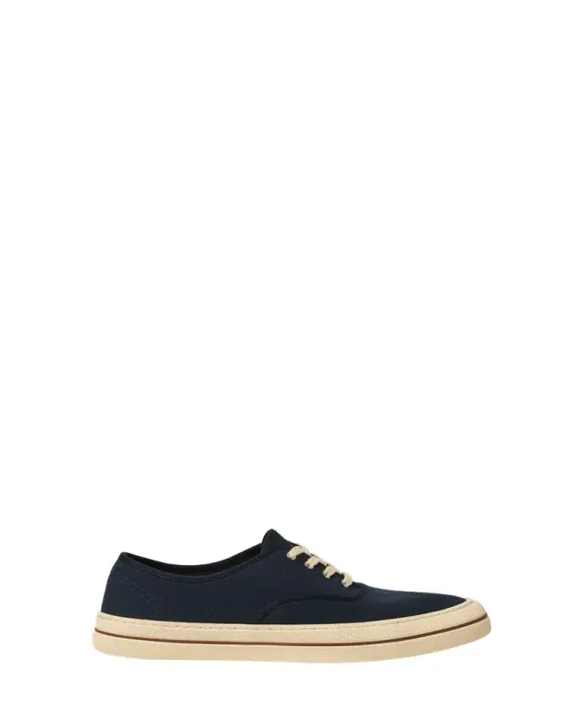 Loro Piana Raw Canvas Low-Top Sneakers