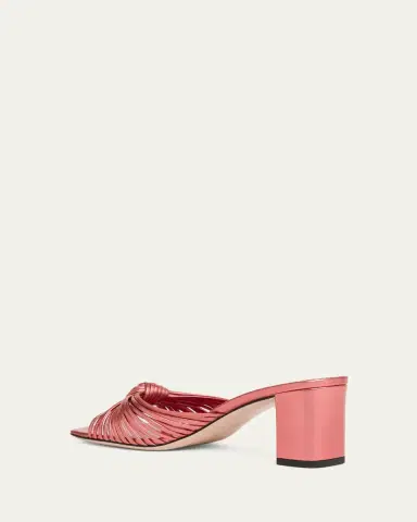 Valentino Garavani 60mm Metallic Nappa Leather Mule Sandals | Thumbnail 4 Valentino Garavani 60mm Metallic Nappa Leather Mule Sandals | Thumbnail 4