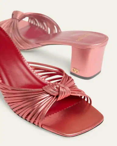 Valentino Garavani 60mm Metallic Nappa Leather Mule Sandals | Thumbnail 5 Valentino Garavani 60mm Metallic Nappa Leather Mule Sandals | Thumbnail 5