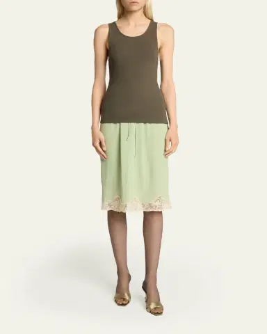Saint Laurent YSL Embroidered Tank Top | Thumbnail 2 Saint Laurent YSL Embroidered Tank Top | Thumbnail 2