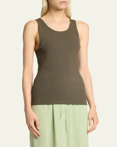 Saint Laurent YSL Embroidered Tank Top | Thumbnail 4 Saint Laurent YSL Embroidered Tank Top | Thumbnail 4