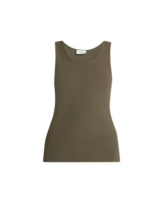 YSL Embroidered Tank Top