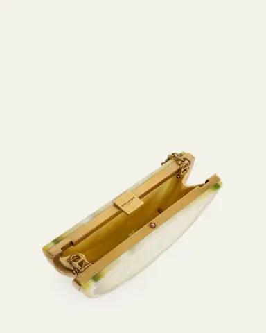 Saint Laurent Mini Lemon Wedge Resin Clutch Bag | Thumbnail 4
