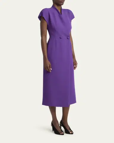 Valentino Garavani Double-Breasted Midi Dress | Thumbnail 4 Valentino Garavani Double-Breasted Midi Dress | Thumbnail 4