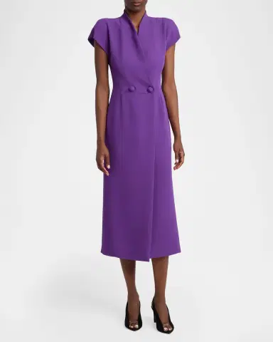 Valentino Garavani Double-Breasted Midi Dress | Thumbnail 6 Valentino Garavani Double-Breasted Midi Dress | Thumbnail 6
