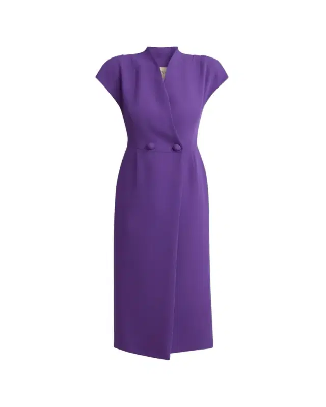 Double-Breasted Midi Dress
