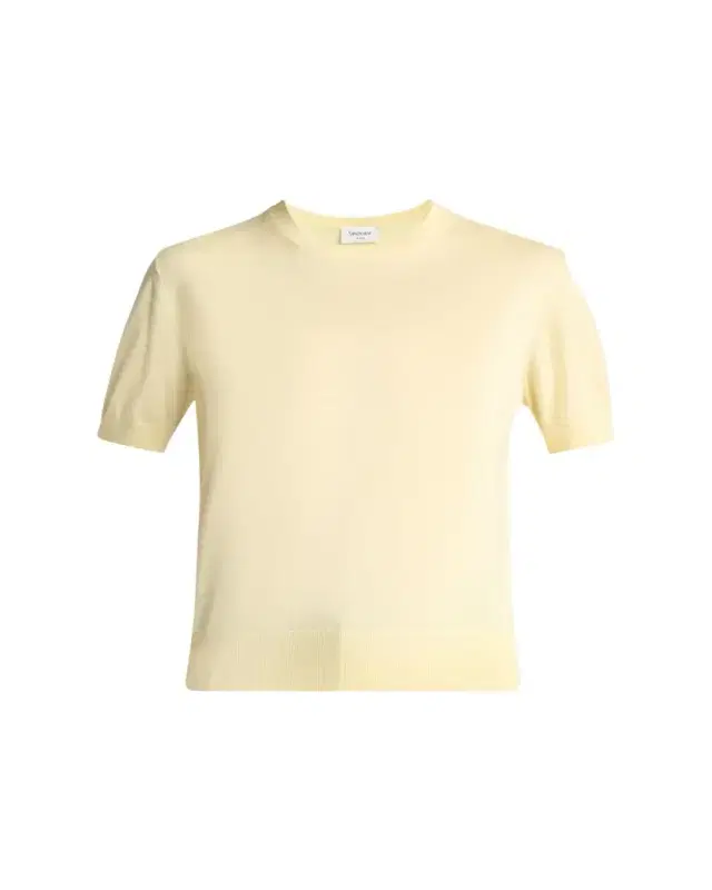 Wool-Cashmere Short-Sleeve Top