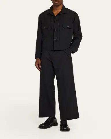 SACAI Chalk Stripe Wool Pants | Thumbnail 2
