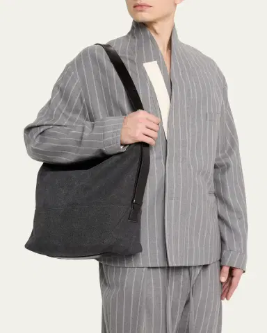 LEMAIRE Men's Belted Canvas Tote Bag | Thumbnail 2
