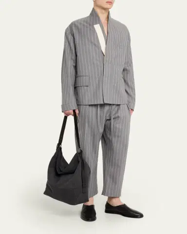 LEMAIRE Men's Belted Canvas Tote Bag | Thumbnail 5