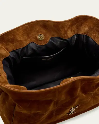 Saint Laurent Jamie YSL Quilted Suede Shoulder Bag | Thumbnail 4