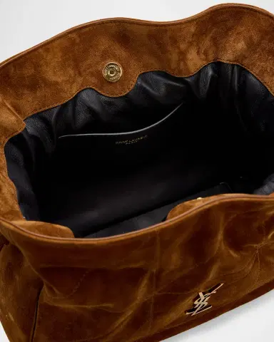 Saint Laurent Jamie YSL Quilted Suede Shoulder Bag | Thumbnail 8