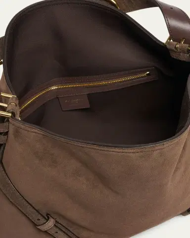 Givenchy Voyou Medium Slouchy Shoulder Bag in Suede | Thumbnail 4 Givenchy Voyou Medium Slouchy Shoulder Bag in Suede | Thumbnail 4