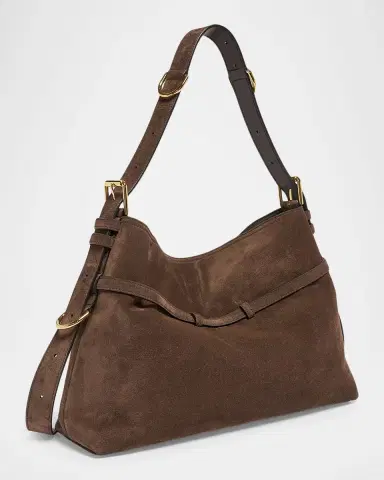Givenchy Voyou Medium Slouchy Shoulder Bag in Suede | Thumbnail 7 Givenchy Voyou Medium Slouchy Shoulder Bag in Suede | Thumbnail 7