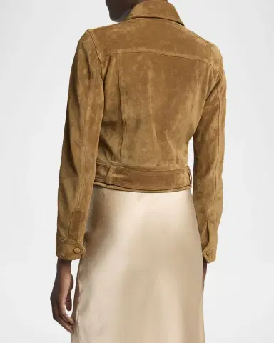 Saint Laurent Belted Suede Jacket | Thumbnail 7 Saint Laurent Belted Suede Jacket | Thumbnail 7