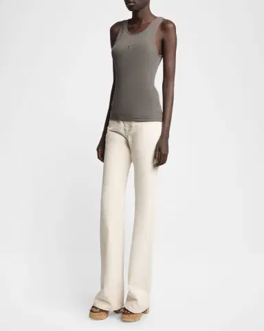Saint Laurent YSL Embroidered Tank Top | Thumbnail 3 Saint Laurent YSL Embroidered Tank Top | Thumbnail 3