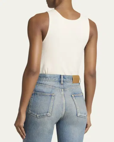 Saint Laurent YSL Embroidered Tank Top | Thumbnail 7 Saint Laurent YSL Embroidered Tank Top | Thumbnail 7