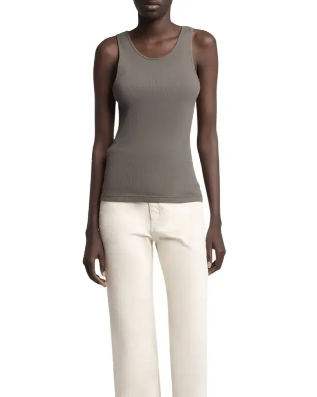 YSL Embroidered Tank Top