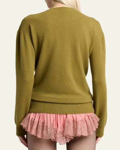 Saint Laurent Cashmere Crewneck Sweater | Thumbnail 3 Saint Laurent Cashmere Crewneck Sweater | Thumbnail 3