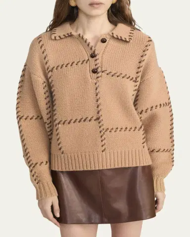 Frame The Leather Stitch Sweater | Thumbnail 4 Frame The Leather Stitch Sweater | Thumbnail 4