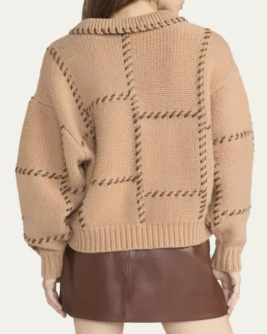 Frame The Leather Stitch Sweater | Thumbnail 7 Frame The Leather Stitch Sweater | Thumbnail 7