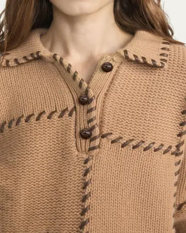 Frame The Leather Stitch Sweater | Thumbnail 9 Frame The Leather Stitch Sweater | Thumbnail 9