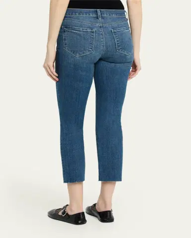 L'Agence Sada Slim-Leg Raw-Hem Ankle Jeans | Thumbnail 3 L'Agence Sada Slim-Leg Raw-Hem Ankle Jeans | Thumbnail 3