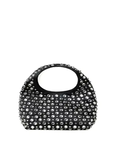 Loeffler Randall Kenzie Mini Crystal-Studded Satin Top-Handle Bag | Thumbnail 1