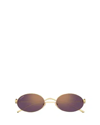 Cartier Clash de 52mm Oval Metal Sunglasses | Thumbnail 1 Cartier Clash de 52mm Oval Metal Sunglasses | Thumbnail 1