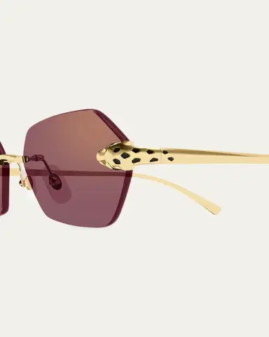 Cartier Panthère de 55mm Geometric Sunglasses | Thumbnail 3