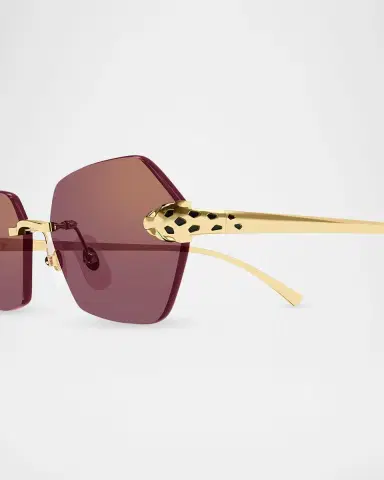 Cartier Panthère de 55mm Geometric Sunglasses | Thumbnail 5
