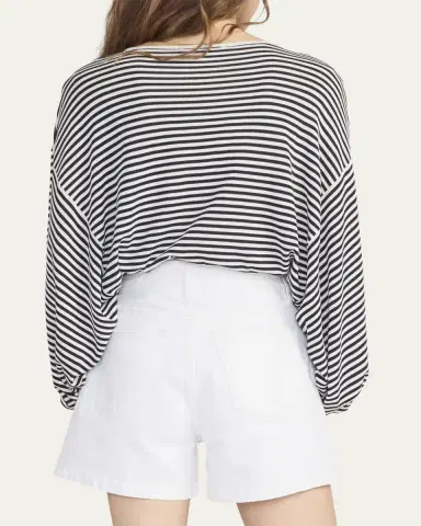 Frame The Stripe Slouchy Top | Thumbnail 3 Frame The Stripe Slouchy Top | Thumbnail 3