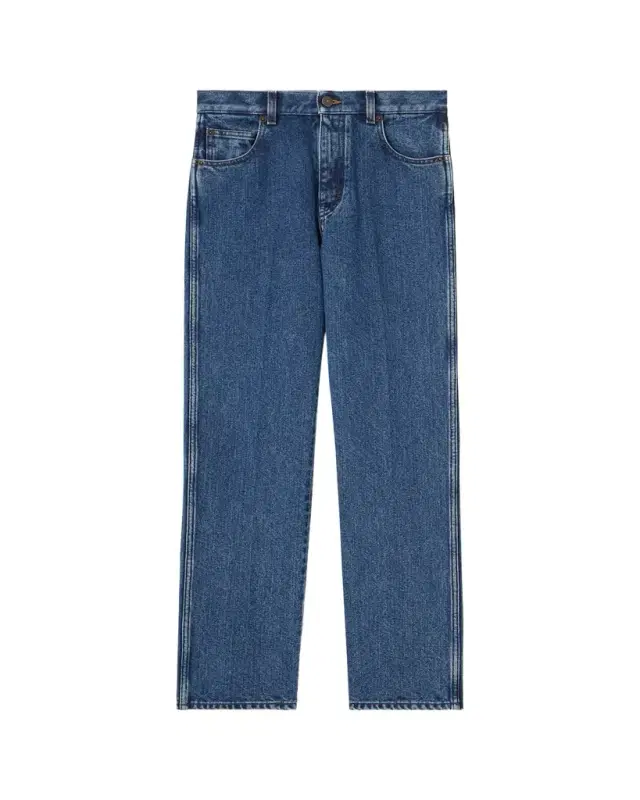 Loro Piana Brooke Denim Straight-Leg Ankle Trousers