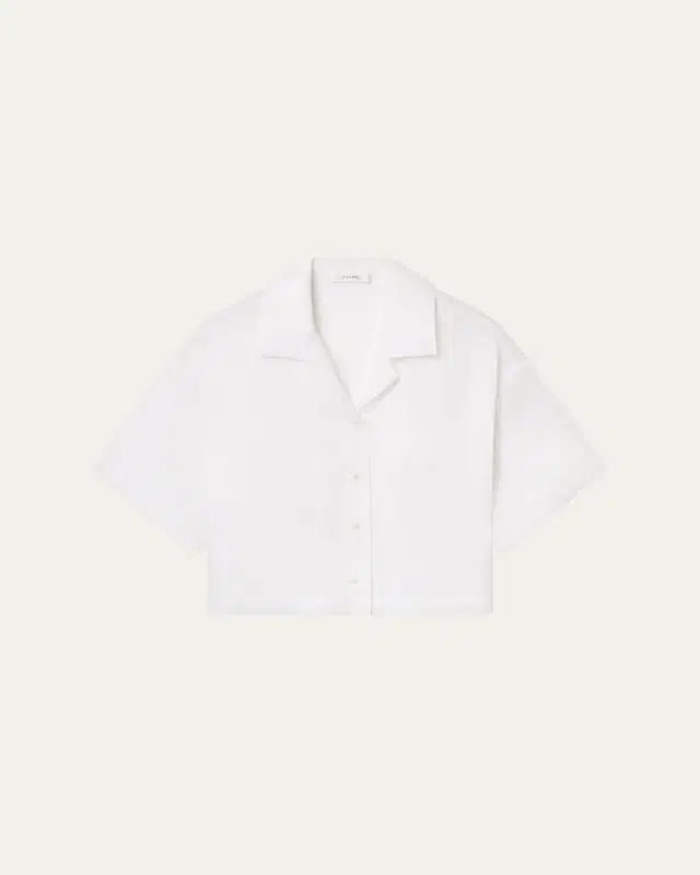 FRAME The Linen Pocket Top