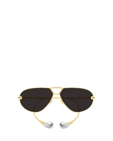 Bottega Veneta Drop 64mm Metal Aviator Sunglasses | Thumbnail 1