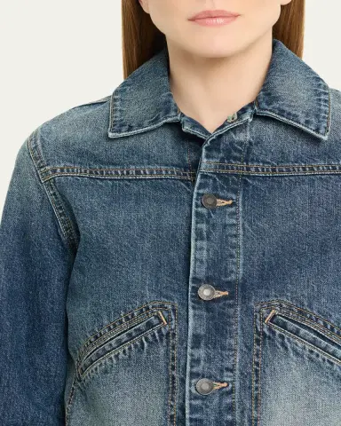 Nili Lotan Carly Denim Jacket | Thumbnail 5 Nili Lotan Carly Denim Jacket | Thumbnail 5