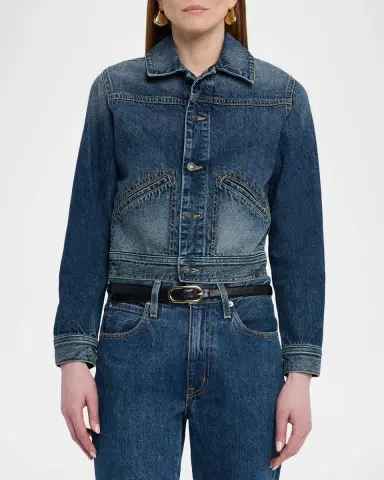 Nili Lotan Carly Denim Jacket | Thumbnail 8 Nili Lotan Carly Denim Jacket | Thumbnail 8
