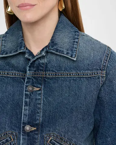 Nili Lotan Carly Denim Jacket | Thumbnail 9 Nili Lotan Carly Denim Jacket | Thumbnail 9