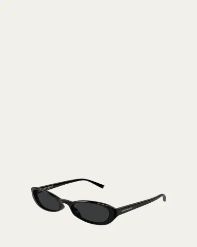 Saint Laurent 51mm Acetate Oval Sunglasses | Thumbnail 2 Saint Laurent 51mm Acetate Oval Sunglasses | Thumbnail 2