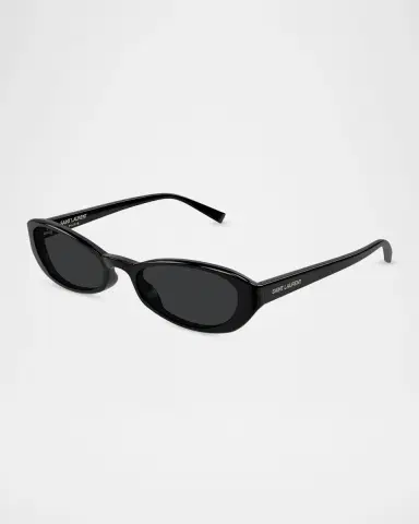Saint Laurent 51mm Acetate Oval Sunglasses | Thumbnail 3 Saint Laurent 51mm Acetate Oval Sunglasses | Thumbnail 3