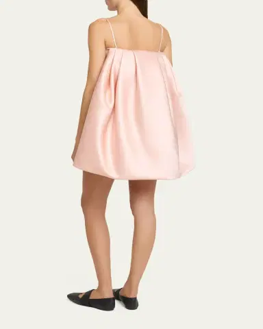 Givenchy Sliced Cape Satin Mini Dress | Thumbnail 3 Givenchy Sliced Cape Satin Mini Dress | Thumbnail 3